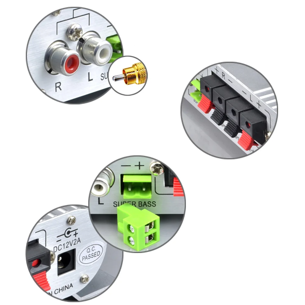 Mini Lepy LP-838 coche 3 canales amplificador estéreo Mega Bass 12 V Hi-Fi conectar con el teléfono PC DVD reproductor MP3 MP4 Subwoofer portátil Mini Lepy LP-838 coche 3 canales amplificador estéreo Mega Bass 12 V Hi-Fi conectar con el teléfono PC DVD reproductor MP3 MP4 Subwoofer portátil