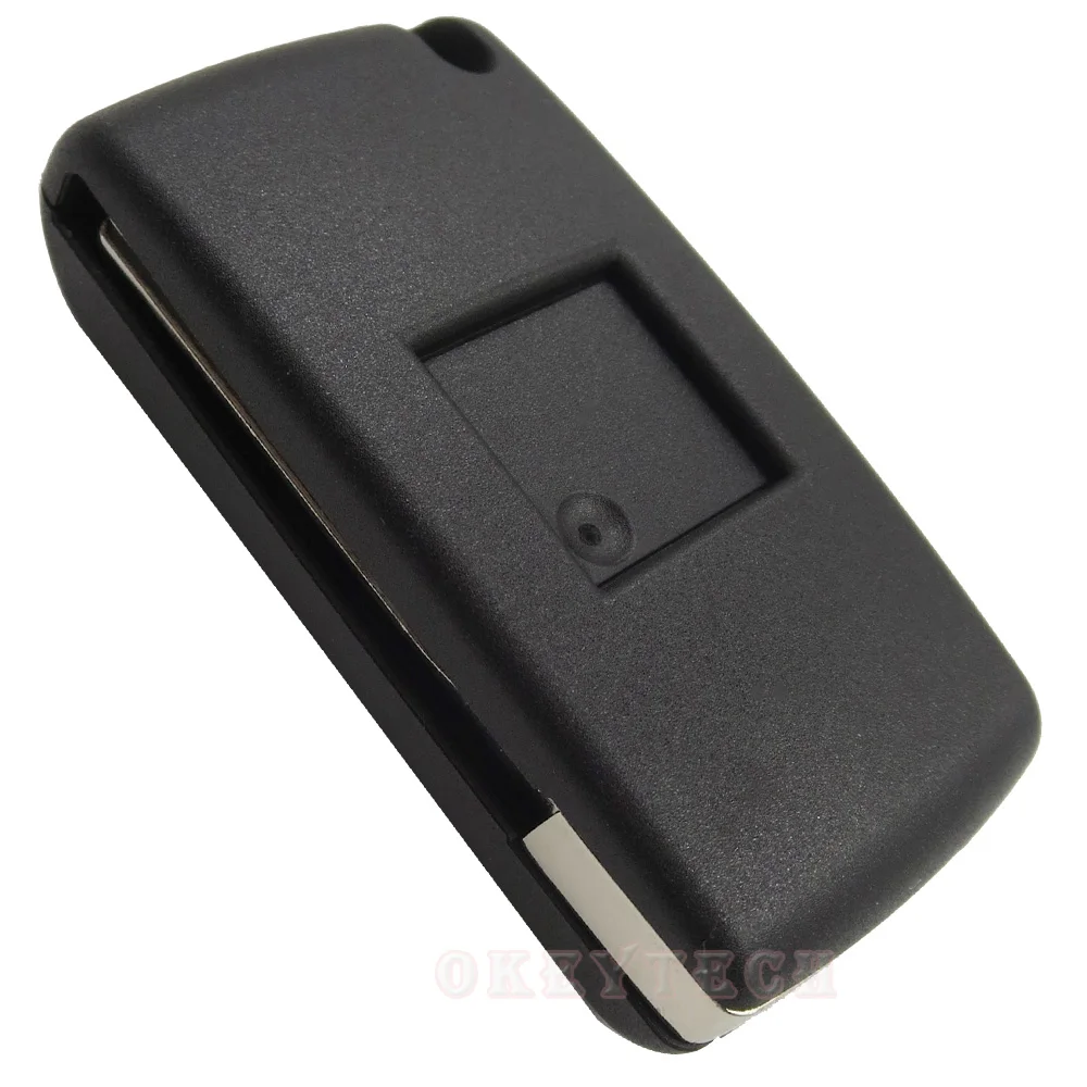 OkeyTech 3 кнопки дистанционного флипа ключа брелка для складного автомобильного ключа для peugeot 207 307 308 407 для Citroen 433 МГц PCF7961 HU83 лезвие ID46 CE0536