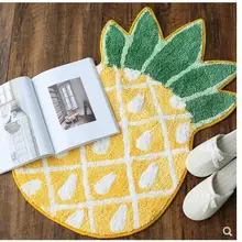 Ананас коврик для ног Детская прикроватный коврик ковер Ванная комната коврик украшения дома пищевой площадку Нескользящие