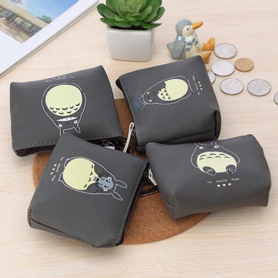 

Cute Cartoon Totoro Coin Purse Women PU Leather Wallet Pouch Case Bag Kids Bags Pouch Case Card Holder Bag 4 Types