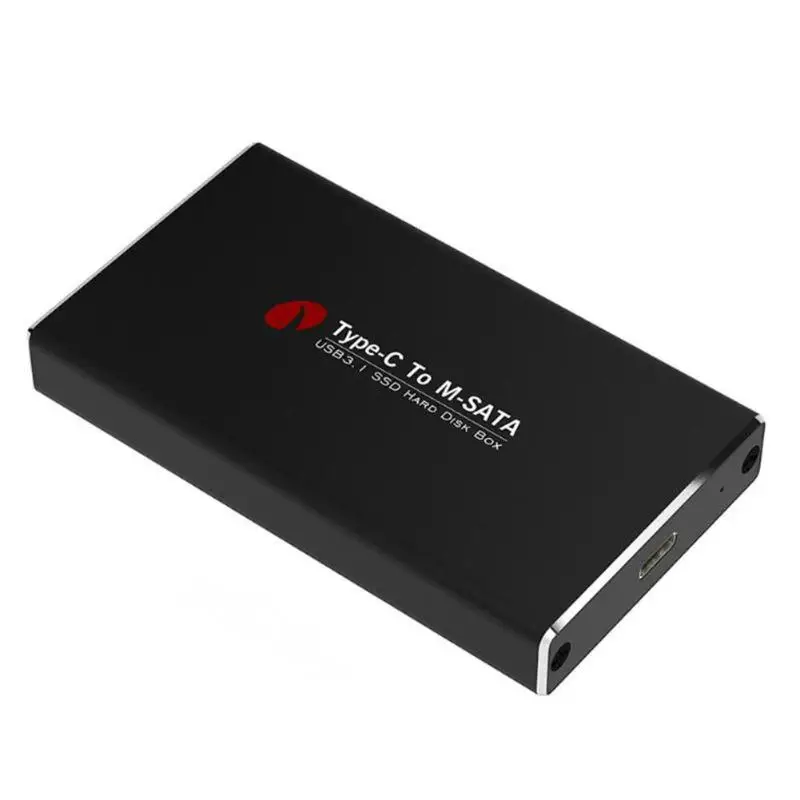 USB3.1 type C к MSATA к USB 3,0 SSD корпус MSATA SSD корпус жесткий диск коробка корпус 10 Гбит Внешний Мобильный корпус кабель