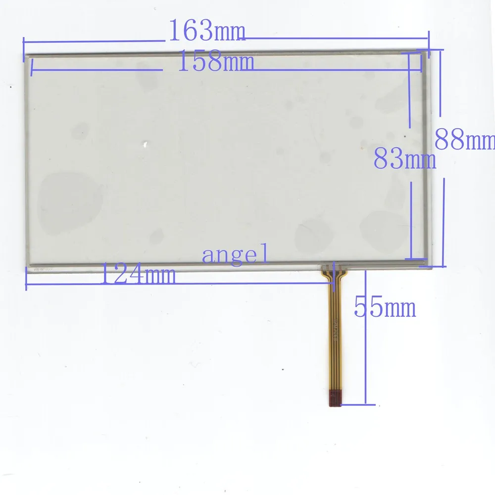 

original new 7 inch 163 * 88 GPS navigation peripheral touch screen resistive touch screen bottom right corner of qualifying