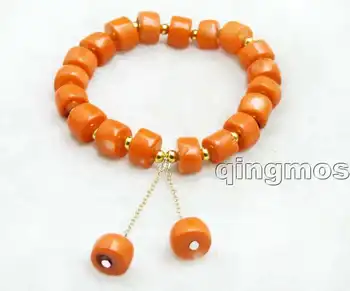 

Big 10-11mm Pink Thick Slice Natural High Quality Coral 7.5'' Bracelet-bra424 wholesale/retail Free shipping