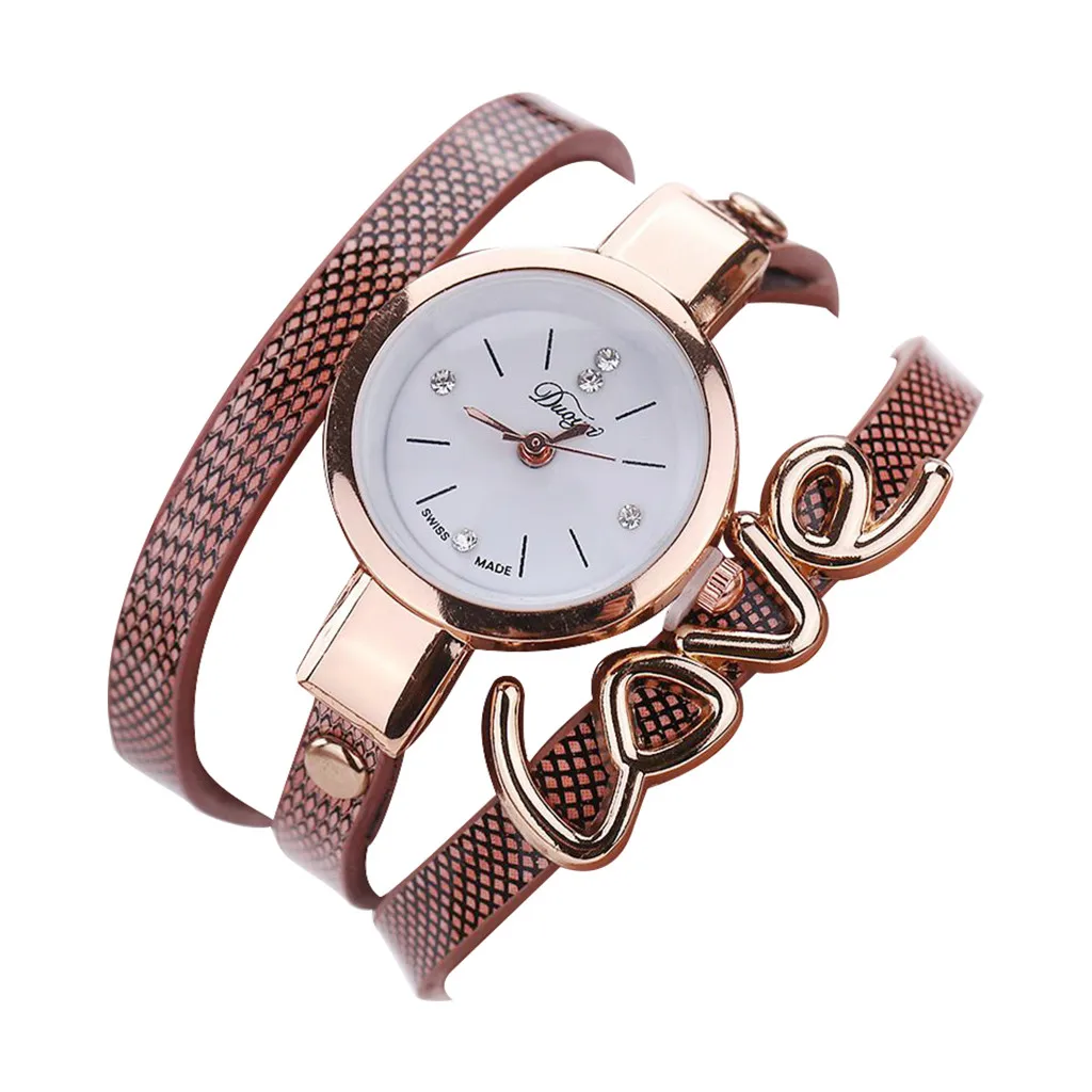 Женские часы reloj mujer rectangulo модный кожаный ремешок женские часы-браслет простой маленький и изысканный циферблат женские часы - Цвет: Coffee