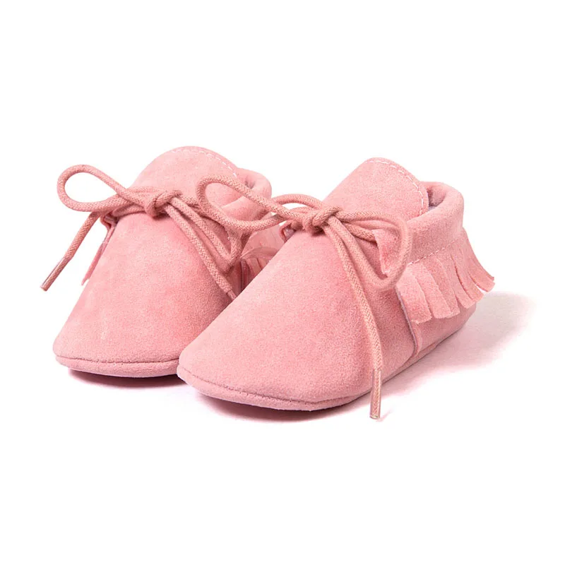 Новинка; Материал: искусственная замша мокасины для самых маленьких зимние, сохраняющие тепло, с мехом; зимние сапоги со шнуровкой на шнуровке Обувь для младенцев - Цвет: Model 5