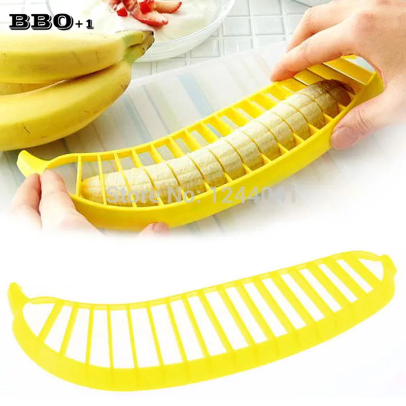 Buy 6pcs Banana Cutter Plastic Fruit Vegetable Salad