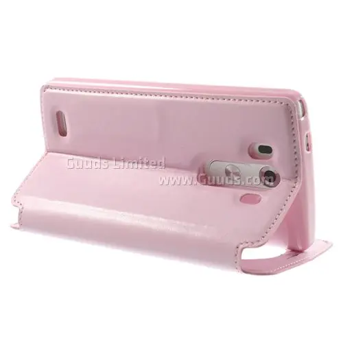 Roar Korea Noble Quick Circle Leather Flip Cover for LG G3 D850 D855 LS990 - Pink
