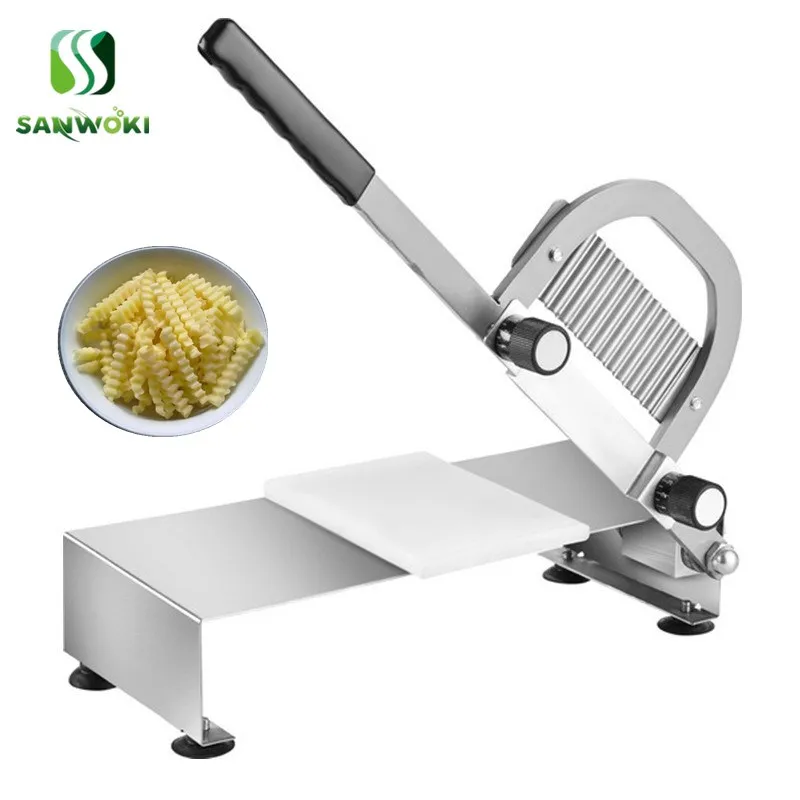 Manual Wave Potato Cutter Machine Wary French Fries Ripple Potato Chips  Slicing Machine For Sweet Potato Cut Slice Machine - Food Processors -  AliExpress