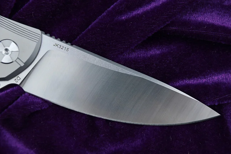 Складной нож LEMIFSHE JK3215 D2 лезвие ручка из титана с метеоритом кухонные ножи для