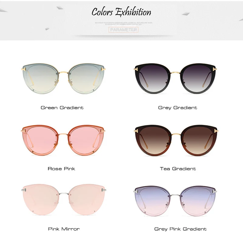 SHAUNA Vintage Cat Eye Sunglasses Women Brand Designer Fashion Pink Mirror Shade UV400