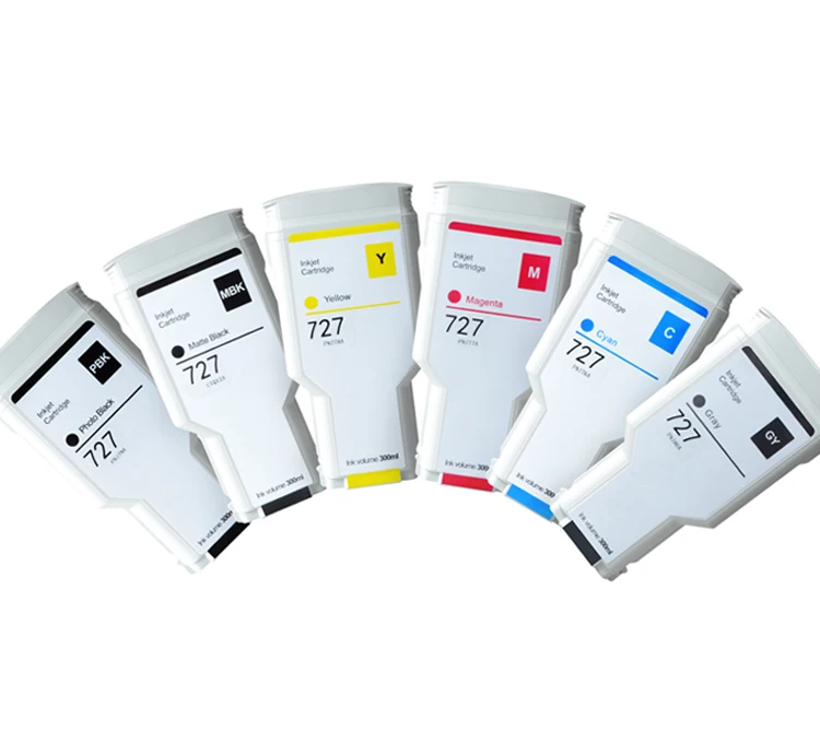 Aomya 1 комплект HP 727 300 мл Совместимый картридж для принтера T920 T2500 T930 T1530 T2530 T1500 (PBK C M Y