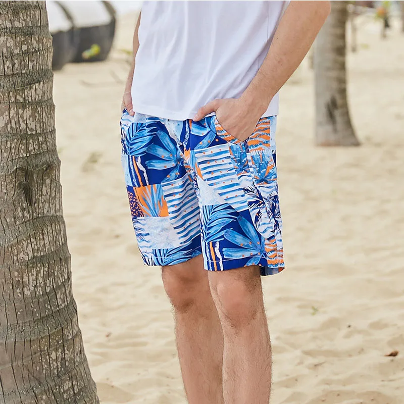 New Print English Boat Beach Shorts Loose Men Women Thailand Couple Bathing Suits Quick Dry Beach Surf Large Size Shorts Men - Цвет: Spray men shorts