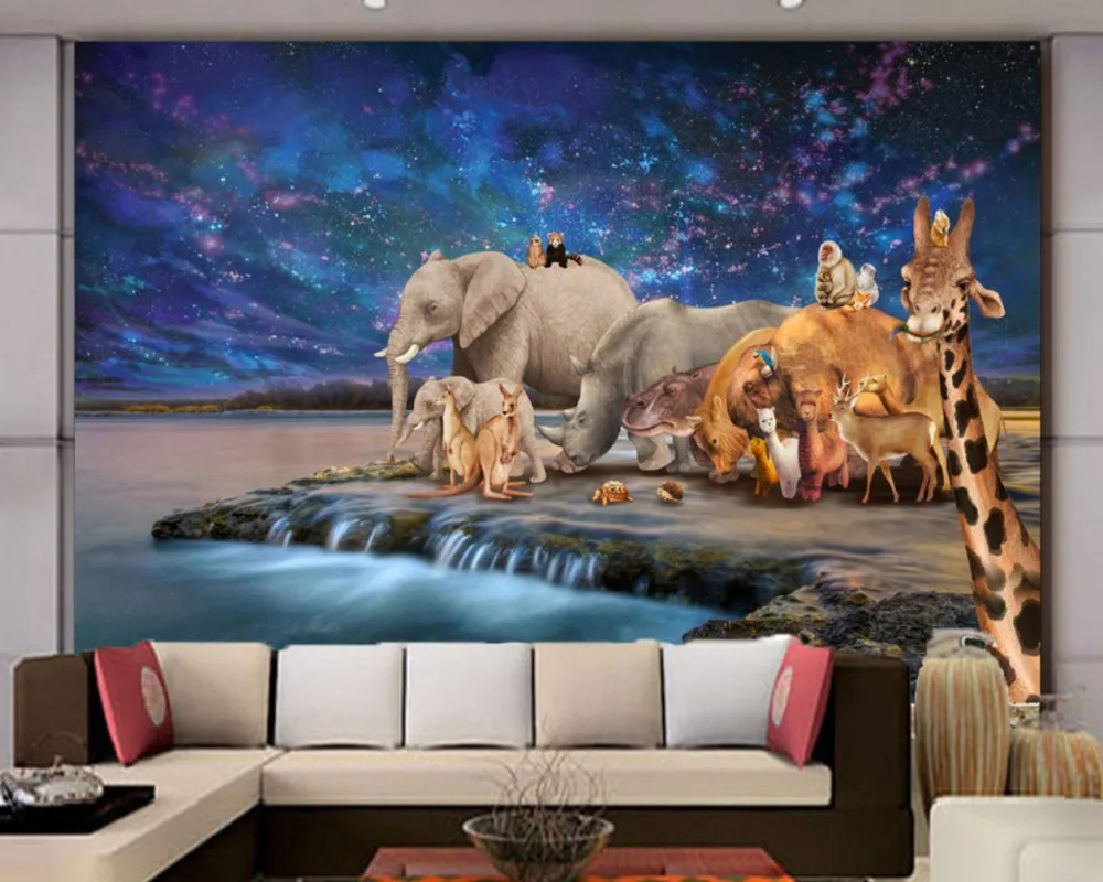Фото обои динозавр парк животных Юрского периода ТВ гостиная детская декор комнаты обои гостиная 3D Фреска