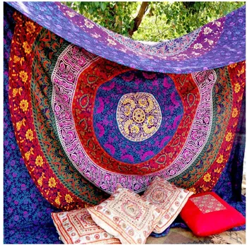 

Retro Indian Mandala Tapestry Hippie Wall Hanging Digital printing beach towels Home Decor shawl Yoga Mat 2017 new drop shipping