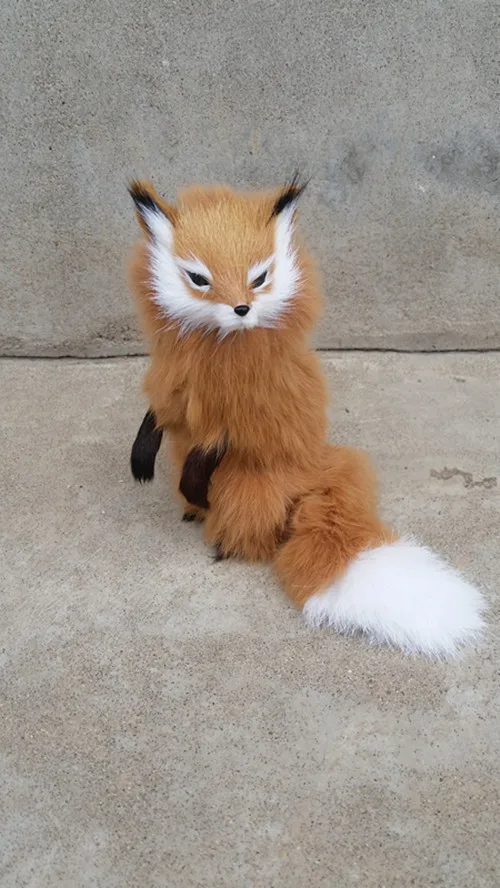 

Женская 16x15 см, выглядит дальняя лисица, Полиэтиленовая и пушистая игрушка 1626