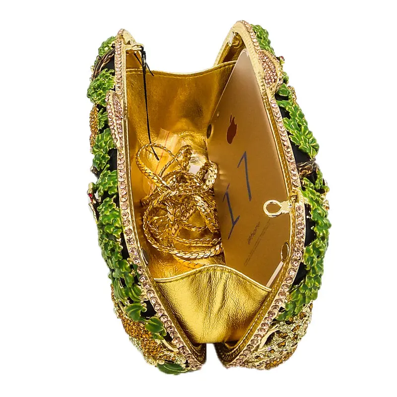 Boutique De FGG Rain Forest Jungle Women Crystal Animal Zoo Evening Bags Ladies Diamond Party Handbag Bridal Wedding Clutch Bag Boutique De FGG Rain Forest Jungle Women Crystal Animal Zoo Evening Bags Ladies Diamond Party Handbag Bridal Wedding Clutch Bag