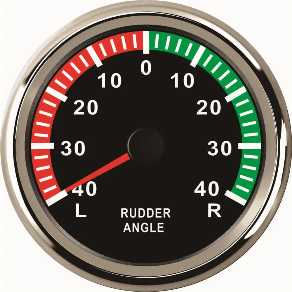 

1pc 85mm Marine Rudder Angle Gauges 0-40 Waterproof Lcd Rudder Angle Meters 9-32vdc for Boat Yacht Vessel