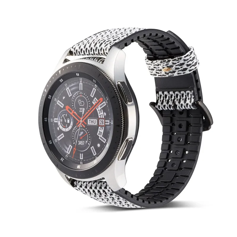 Силиконовый ремешок для samsung Шестерни s3 s2 спортивный браслет для Galaxy watch 46/42 мм Huami Amazfit bip ремешок для наручных часов huawei GT 2 - Цвет ремешка: White