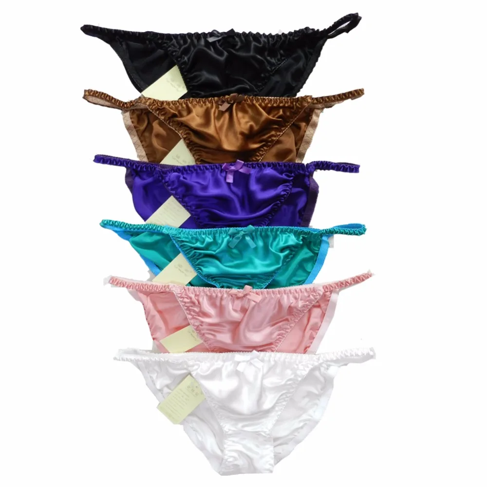 Panasilk женские шелковые трусики бикини 6 пар в одном экономичный пакет|women silk panties|silk