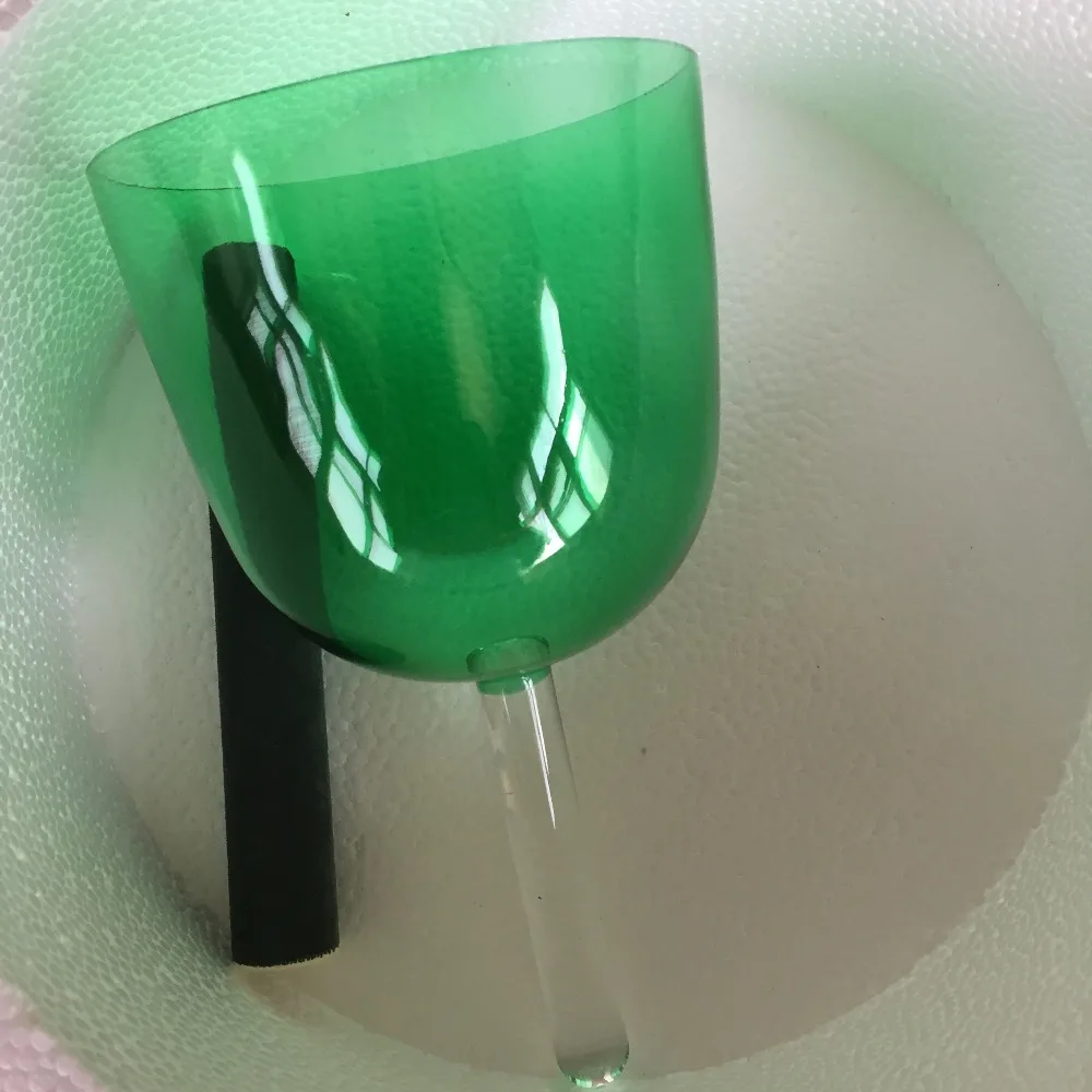 

5.7" light green color Crystal handle Singing Bowl 1Pcs,Perfect Musical Note F HEART Chakra,Standard 432 or 440HZ for balancing