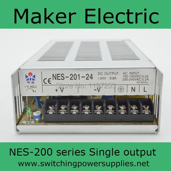 

Customized power supply 200w 33v NES-200-33 6A