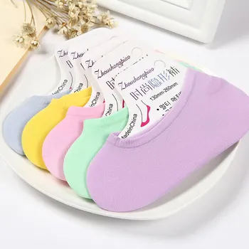 

1 pair Boat Socks Candy Color Summer Style Women Low Socks Brand Quality Invisible Cotton Socks Slippers Calcetines De Mujer