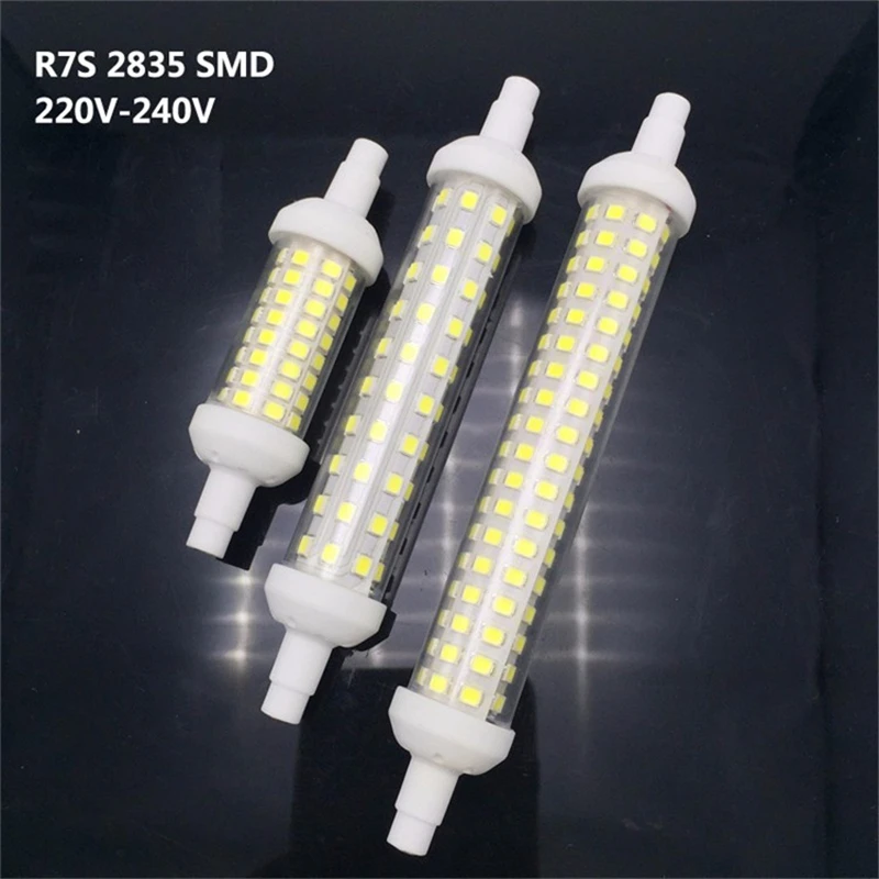 

New Lamparas Dimmable R7S LED Corn Light 78mm 118mm 135mm 2835 SMD led Bulb 10W 15W 20W Replace Halogen Lamp 20mm diameter
