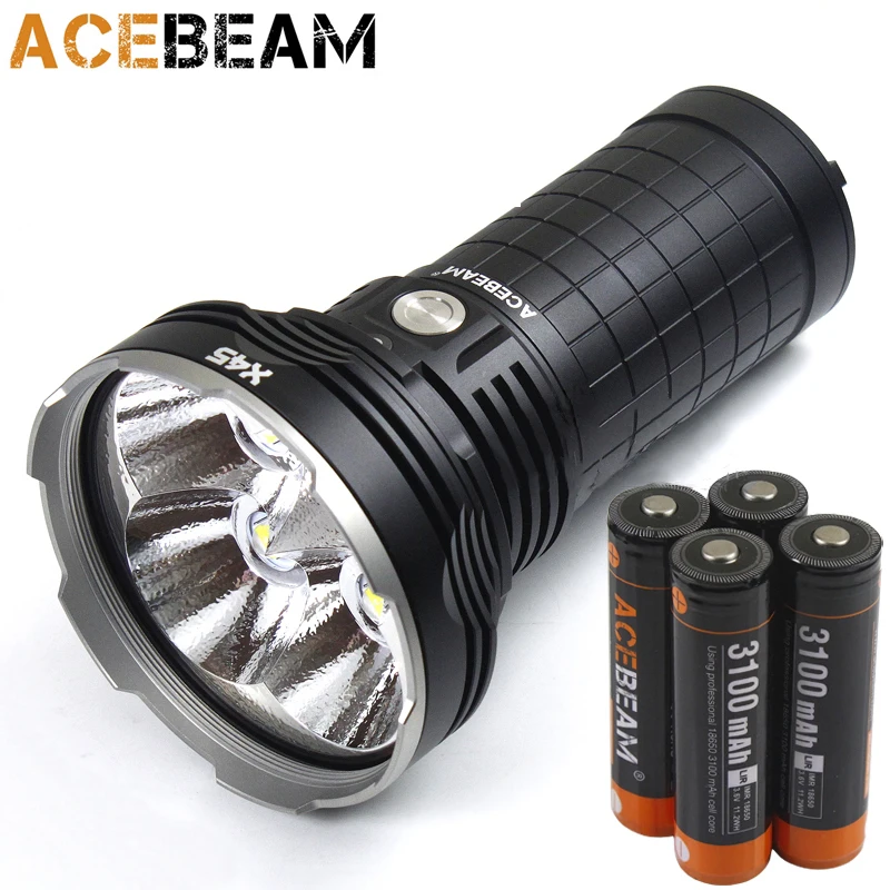 ACEBEAM X45 II Flashlight 18000 Lumens Cree XHP70.2 LED Flashlights High Lumens,Long Thrower 2083ft 6500K