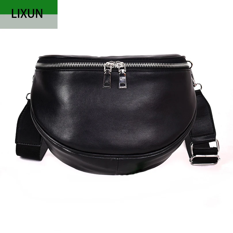 

Women's fashion belt bag High-quality leather Female Crossbody Bag purse over-the-shoulder bags High-capacity Ladies Waist Bag