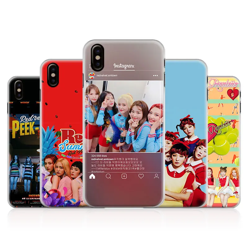 

Red Velvet Kpop Girl group Fashion Phone Case Cover Shell For Apple iPhone X 8Plus 8 7Plus 7 6sPlus 6s 6Plus 6 5 5S SE
