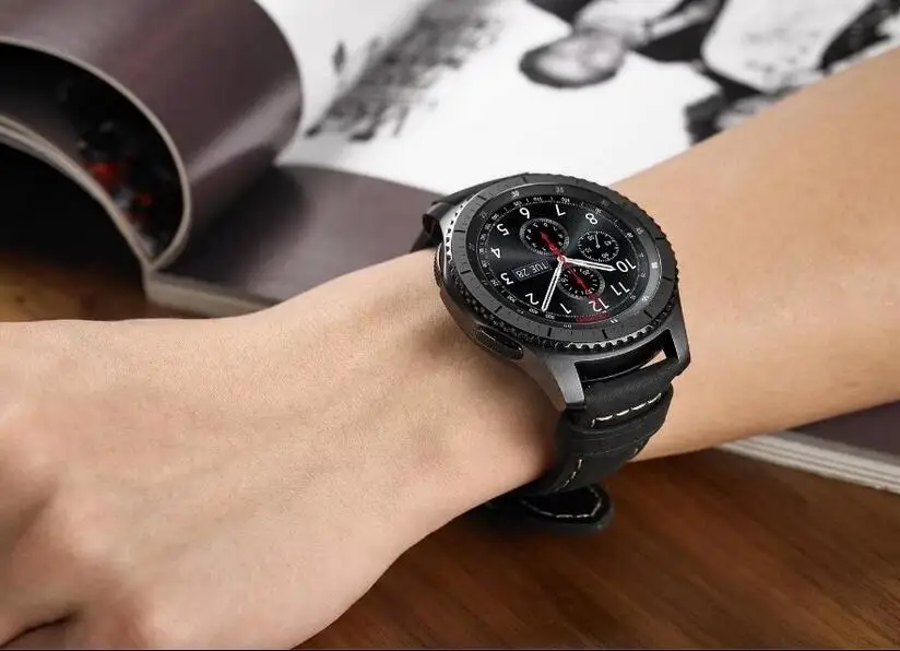 22 мм 20 мм ремешок для samsung gear sport S3 s2 классический ремень huawei gt 2 ticwatch e 1 huami amazfit bip galaxy Watch 42 мм 46 мм