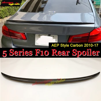

F10 Spoiler rear wing Carbon Fiber P Style Fits For BMW F10 5 series 520i 525i 528i 530i 535i 550i rear trunk Spoiler wing 10-17