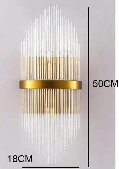 Американский Европейский пост современный Золотой металлический хрустальный стеклянный светильник Настенный светильник светодиодный светильник для виллы отеля фойе гостиной настенное бра - Цвет абажура: Model G