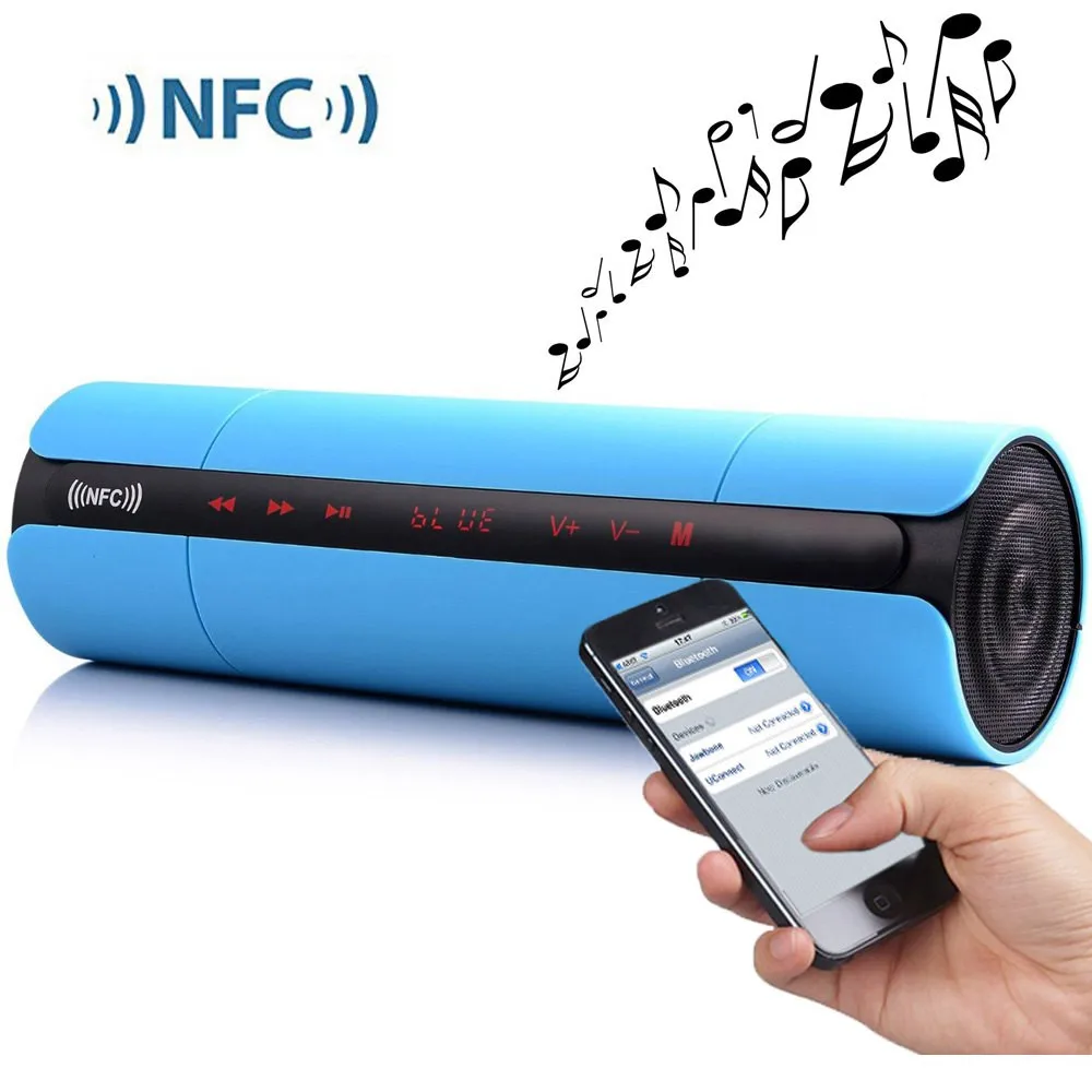 Портативный kr8800 NFC fm Hi-Fi Bluetooth Динамик Беспроводной стерео звук Динамик S Super Sound Box руки свободными для телефона