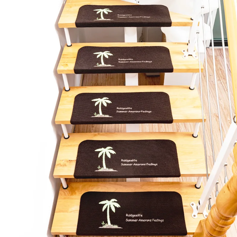 Coconut tree self-adhesive PVC luminous step stickers easy to use and can be washed and removed many times