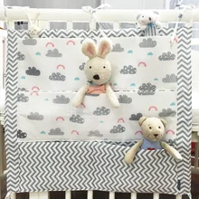 Buy Baby Cot Bed Hanging Storage Bag Multi-functional 55*60cm Baby Safe Sleeping Baby Bed Bumpers Soft Free Shipping