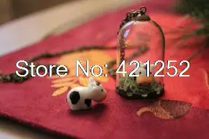 8 шт./лот коровы пасутся Террариум neckalces