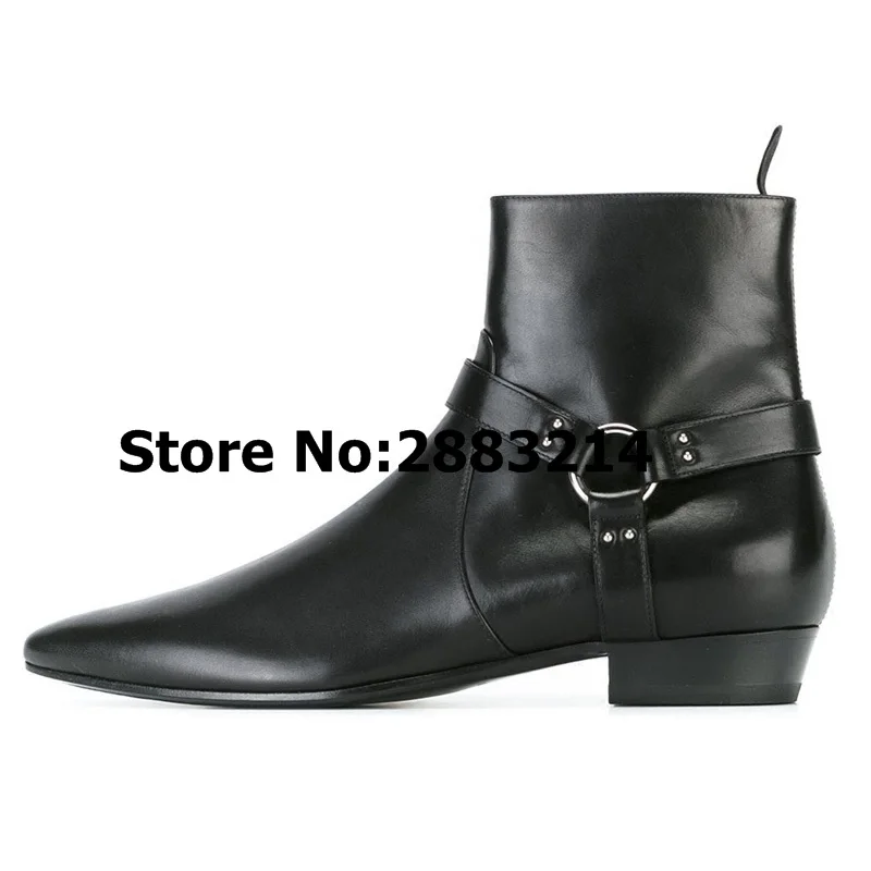 3 picture Al 2 Chelsea Suede Picture Zapatos Tobillo Hebilla De Ocasionales Cuero 1 picture Pointy Toe Aire Planos Libre Hombre Botas Correa 1xFzwcUgq