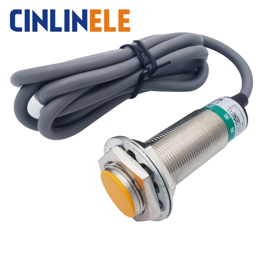 

M24 LJ24A3-8-Z/BY 8mm sensing DC PNP NO prism shape inductive Screen shield type proximity switch LJ24A3 series proximity sensor