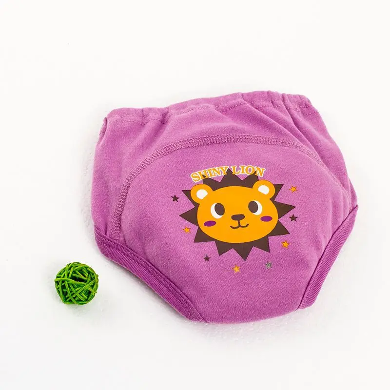 Calças de Treinamento de Aprendizagem Recém-nascido dos Desenhos Calças de Treinamento Bebê Animados Calças - Set Potty Fralda Impermeável Conduzidas Underwear 2 Pçs 2 Roupa interior e capas p/ fralda