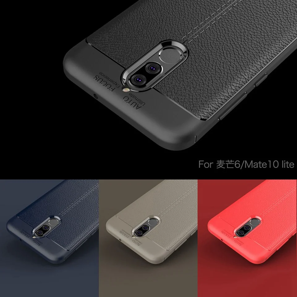 Case For Huawei Mate 10 Lite Luxury Litchi Leather Cover For Huawei Honor 9 10 Lite P20 P9 P10 Mate 10 Pro P Smart Coque Capa (12)