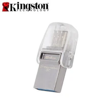 Original Kingston Type-C USB Flash Drive 3.1 Pendrive 16GB 32GB 64GB 128GB Pen Drive Memory Stick Flash Memoria DTDUO3C USB 3.1