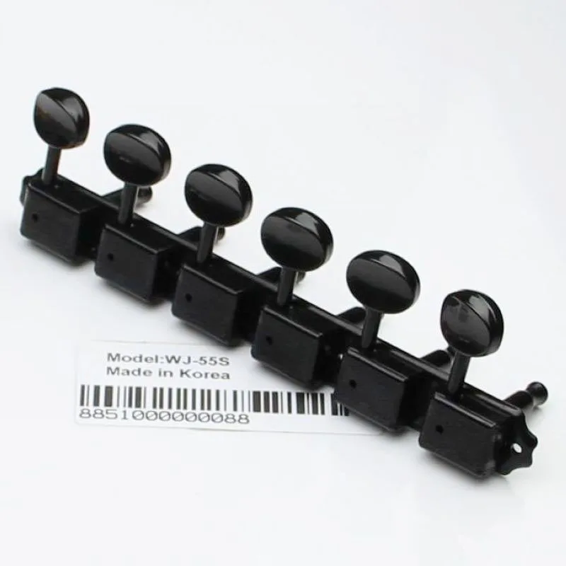 Deluxe WJ55S 6 дюймовые линейные головки/тюнеры черные Новые запчасти для гитары|guitar
