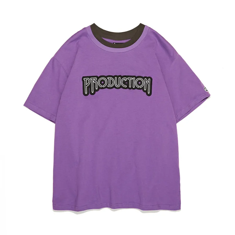 

Women Men T-shirt PRODUCTION DESIGN kanye west Hip Hop High Street Harajuku Oversized Funny happy O-neck cotton Short Tshirt