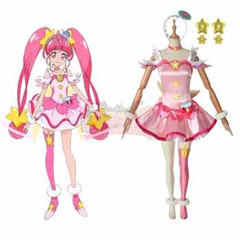 

Anime Star Twinkle Precure Pretty Cure Cure Star Hoshina Hikar Cosplay adult costume custom made full set without shoes