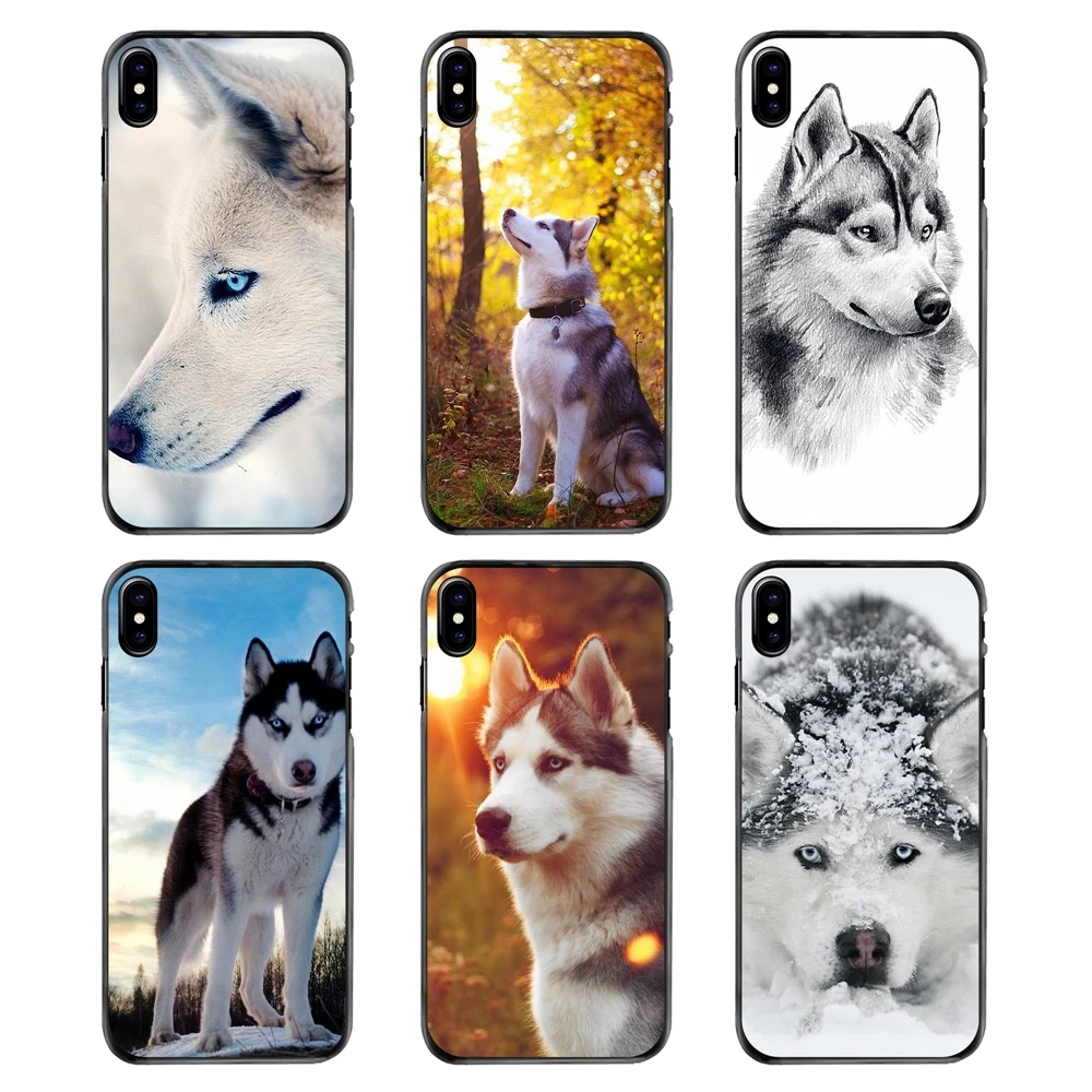 Phone Case Siberian Husky Dog puppies Art Poster Pattern For Huawei P7 P8 P9 P10 Lite Plus 2017 2016 Honor 5C 6 4X 5X Mate 8 7 9 |