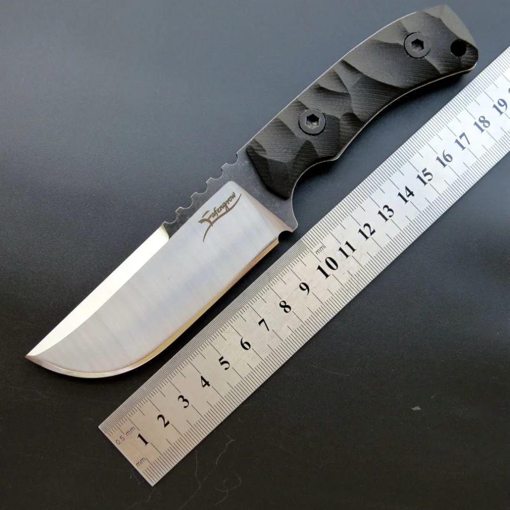 

Eafengrow EF100 Fixed Blade Knife 440C Blade G10 Handle Tactical Survival Knife Camping Hunting Knife EDC Tool With belt clip