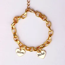Личности Подпись браслет Высокое качество ручной работы Браслеты браслет для Для мужчин и Для женщин может индивидуальный заказ любое имя yp2758