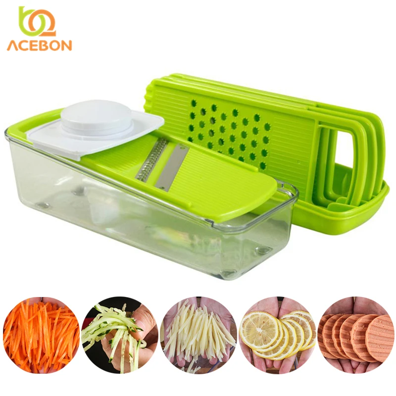 

Manual Vegetables Cutter Adjustable Mandoline Slicer Manual Vegetable Cutter Slicer Grater Fruit Multifunctional Kitchen Tools