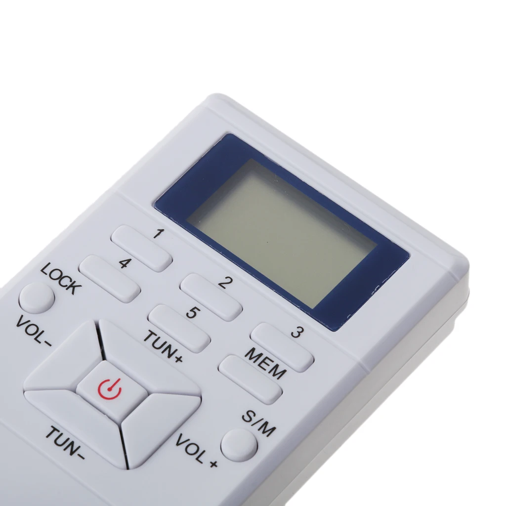 FM Pocket Radio,Portable Digital Radio with 3.5mm Jack Earphone LCD Display FM frequency range 60-108MHz High sensitivity